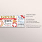 Swim Lessons Gift Certificate Ticket Editable Template, Surprise Swimming Classes Experience, Learn to Swim Voucher Coupon, Any Occasion