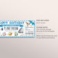 Planetarium Ticket Editable Template, Birthday Surprise Space Museum Gift Voucher For Kids, Science Center Coupon Space Adventure Experience