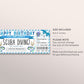 Scuba Diving Ticket Editable Template, Surprise Snorkeling Experience Reveal Gift Voucher For Him, Deep Sea Diving Trip Gift Certificate