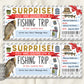 Fishing Trip Ticket Editable Template