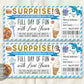 Surprise Fun Day Ticket With Aunt Editable Template
