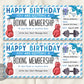 Birthday Boxing Membership Ticket Editable Template