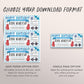 Boxing Membership Ticket Editable Template, Birthday Surprise Boxing Lessons Voucher Gift Certificate, Personal Trainer Gym Pass Class