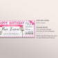 Music Lessons Gift Certificate Editable Template, Birthday Surprise Guitar Drums Piano Singing Violin Gift Voucher Coupon For Her Printable