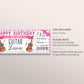 Guitar Lessons Gift Certificate Editable Template, Birthday Surprise Music Guitar Class Voucher Gift Reveal For Her, Learn to Play Coupon