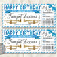 Trumpet Lessons Gift Certificate Editable Template