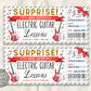 Electric Guitar Lessons Gift Certificate Editable Template