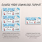 Electric Guitar Lessons Gift Certificate Editable Template, Birthday Surprise Rock Music Guitar Class Voucher Holiday Gift Reveal Coupon