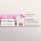Art Class Gift Certificate Editable Template, Birthday Surprise Painting Lessons For Her, Watercolor Experience Voucher Reveal Coupon