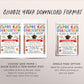 Pre-K Graduation Invitation Editable Template, Class Graduation Announcement, Watercolor Preschool Graduation Ceremony Invite Digital Evite