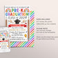 Pre-K Graduation Invitation Editable Template, Class Graduation Announcement, Watercolor Preschool Graduation Ceremony Invite Digital Evite