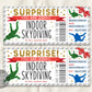 Indoor Skydiving Gift Certificate Ticket Editable Template