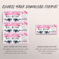 Whale Watching Trip Ticket Editable Template, Birthday Surprise Whale Watching Boat Cruise Day Trip Voucher Gift Certificate Coupon For Him