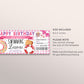 Swim Lessons Gift Certificate Ticket Editable Template, Birthday Surprise Swimming Classes Experience For Her, Learn to Swim Voucher Coupon
