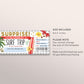 Surf Trip Ticket Gift Voucher Editable Template, Surprise Surfing Experience Gift Certificate, Tropical Beach Trip Coupon, Any Occasion