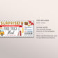 Food Truck Meal Ticket Gift Voucher Editable Template, Surprise Food Cart Work Staff Appreciation Dinner Coupon Certificate, Any Occasion