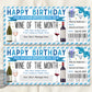 Birthday Wine Subscription Gift Certificate Editable Template