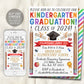 Kindergarten Graduation Invitation Editable Template